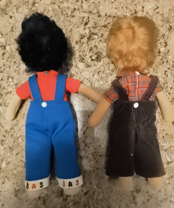 Image 1 of 2 Steiff vintage dolls: Marc (7872/28) and Oliver (7876/28) 1979-1983, with brand button