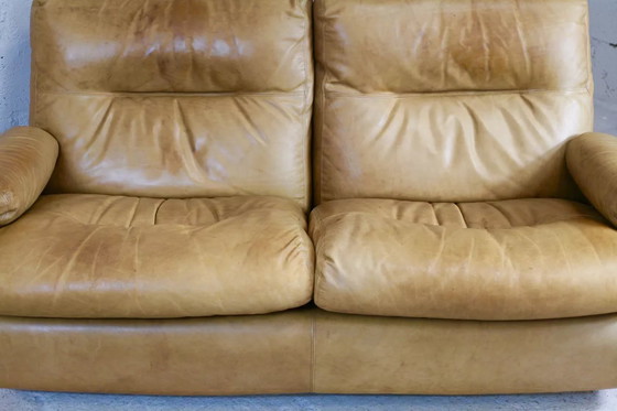 Image 1 of Divano in pelle, modello Albany, fine anni '70, edizione Roset