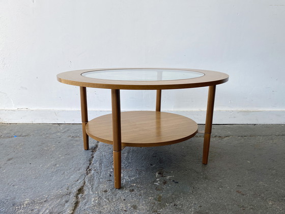 Image 1 of Mid Century Modern Runder Couchtisch von Schreiber