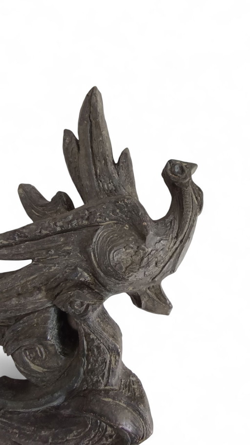 Brutalist wall sculpture