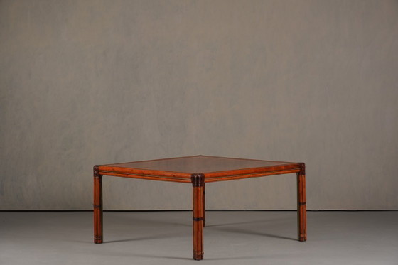 Image 1 of Vintage Italian Squre Dining Table In Burl Elm, by Alberto Smania for Studio Smania Interni, Italy 1960’s