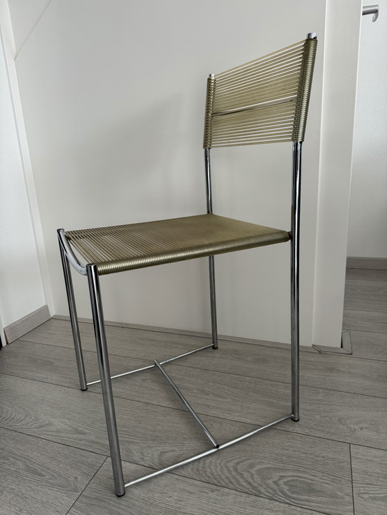 Image 1 of 3x Vintage Alias Italy spaghetti stoelen