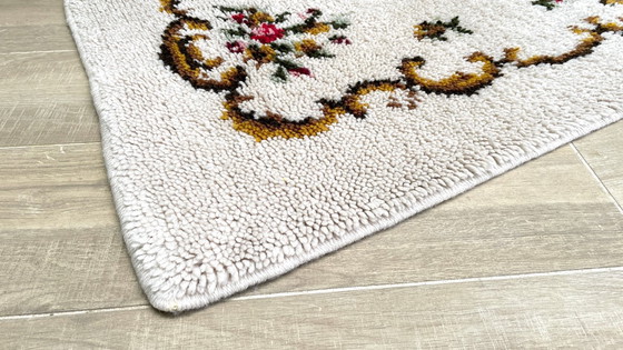 Image 1 of Reiner Wollteppich, 1970er Jahre – 110 x 69 cm