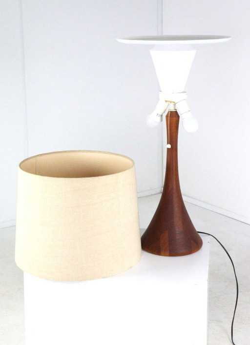 Lampada da tavolo grande Domus vintage in teak
