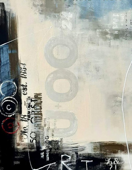 Original Acrylic Painting Contemporary Street Art Movement Towards Health – Paintings & Drawings, Canvas (photo 6 of 7)
