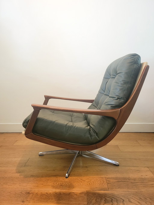Vintage Eugen Schmidt Swivel Chair for Soloform 1960