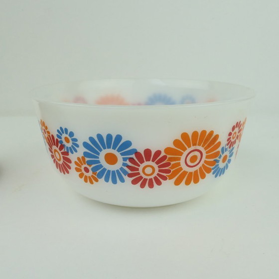 Image 1 of 3 Plats de service Schott & Gen Mainz avec fleurs