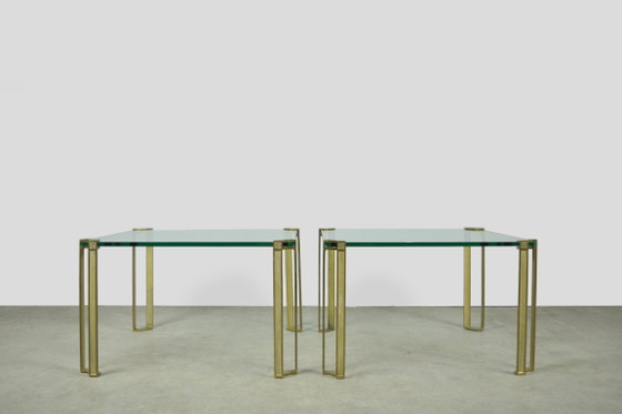 Tavolino da Caffè in Vetro e Ottone di Peter Ghyczy, anni '70 – Tavolini da caffè, Brass (photo 12 of 13)