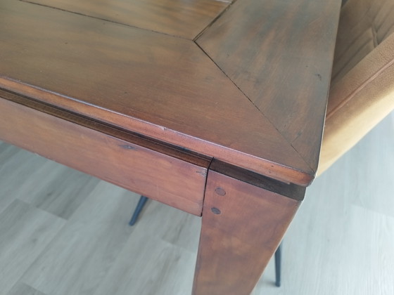Image 1 of Country table, solid wood, square