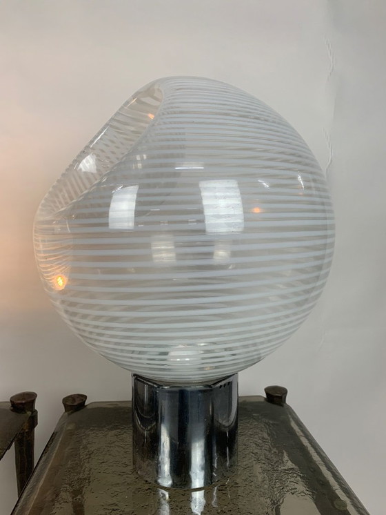 Image 1 of Pair of Glass Table Lamp by Gino Vistosi for Vistosi, 1960s
