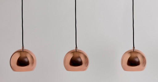 Designer pendant light Frandsen Ball Track - copper, 3-light