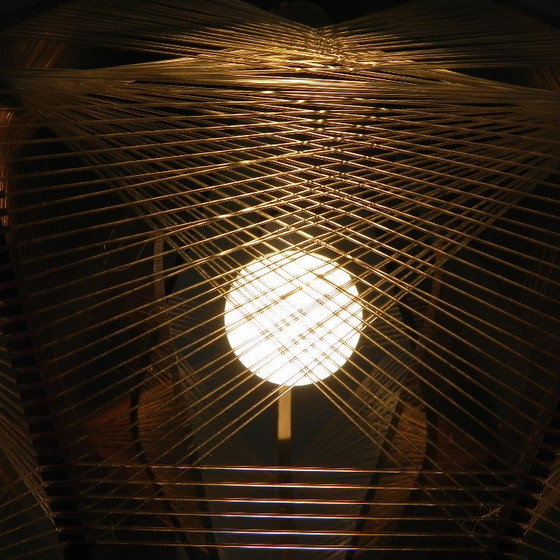 Vintage plexiglas en nylondraad hanglamp Paul Secon voor Sompex, jaren 60 – Hanglampen, Plastic (photo 25 of 25)