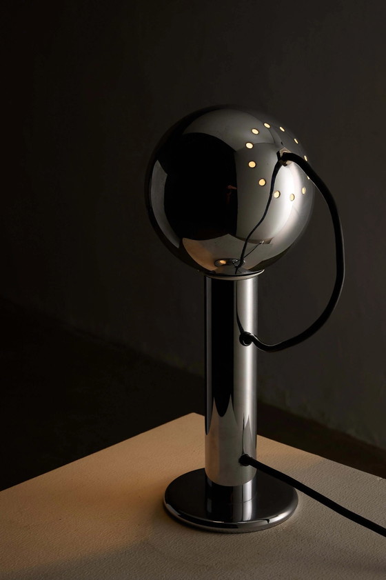Chrome 'Eyeball' Table Lamp by Massive (photo 6 of 8)