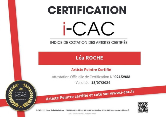 Image 1 of Léa ROCHE - Mara et ses chats - Lithographie d'artiste