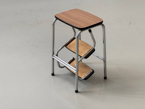 Image 1 of Sgabello pieghevole con rivestimento in Resopal, Svizzera, anni '70