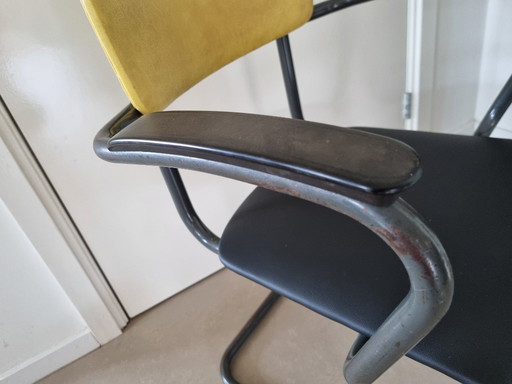 tube frame chair cantilever chair