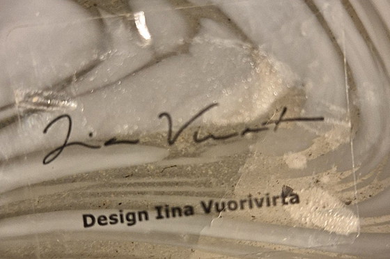 Image 1 of Art glass vase in a swirl design,by Iina Vuorivirta for IKEA