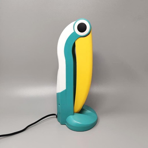 1980er Jahre Atemberaubende Toucan Tischlampe von H.T. Huang für Lenoir