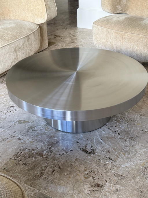 Table basse design acier inoxydable