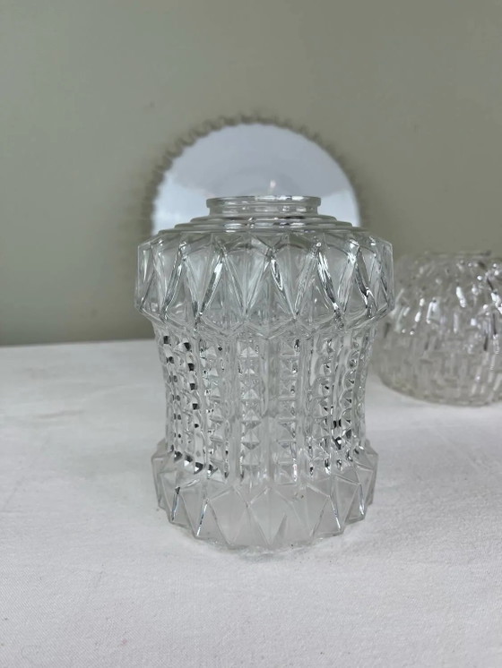 Suspension 3 globes vintage – Crystal, Glass, Art Deco (photo 2 of 7)