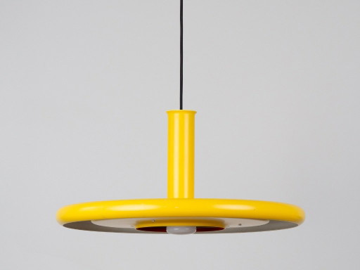 Danish vintage Optima pendant lamp by Hans Due, Fog og Morup, 1973