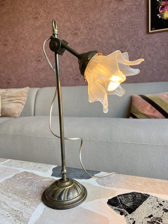 Image 1 of Franse bureaulamp tafellamp art nouveau stijl