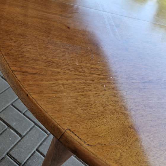 Image 1 of A A Patijn  poly z serie Zijlstra vintage ronde tafel uitschuifbare tafel