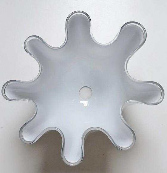 Image 1 of 2 large pendant lamps - Murano glass - model Fazeletto