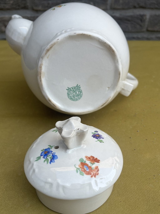 BOCH vintage theepot bloemen 