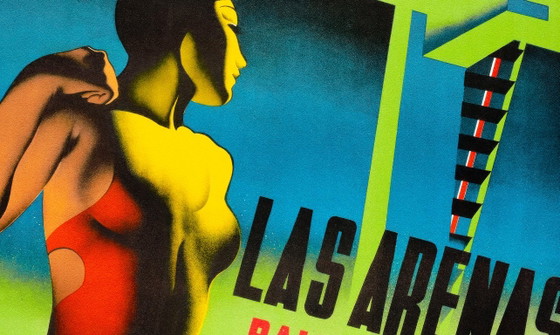 Las Arenas Balneario Piscina Luminosa de Valencia - Josep Renau 1935 - Poster 28 X 40 Inches = 70 × 100 Cm (photo 3 of 7)