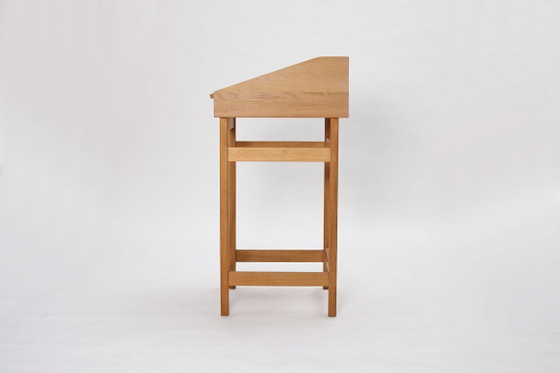 Sekretär aus Eichenholz, Dänemark, 1960er Jahre. – Schreibtisch, Wood, Brass (photo 5 of 16)