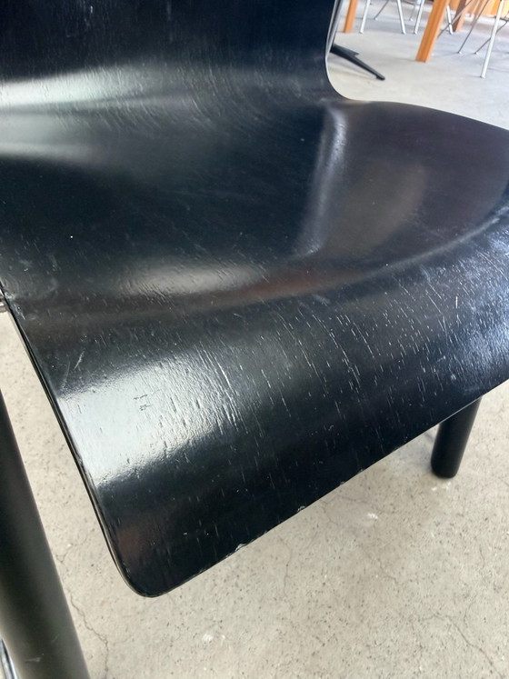 Set of 4 Thonet S320, Wulf Schneider & Ulrich Böhme (set price), Dining chairs, Metal, Wood, Black (photo 6 of 15)