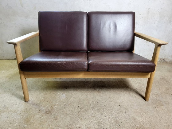 Image 1 of Divano vintage a due posti GE265 di Hans J. Wegner per Getama