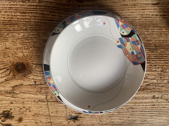 Image 1 of Service de table vintage rare Escenbach, Allemagne, « Living Colours » (19 pièces) - Design Memphis des années 80