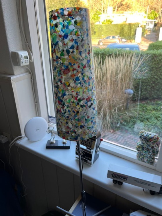 Image 1 of Design lamps with shades made from recycled materials