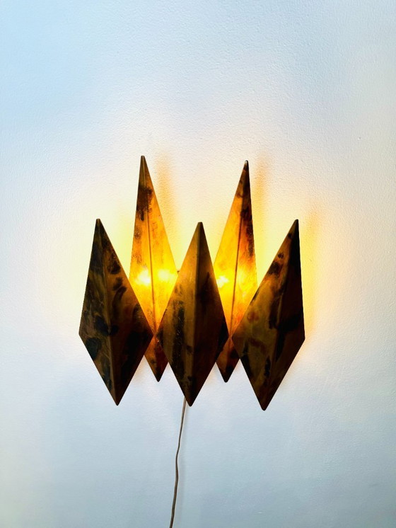 Image 1 of MODEL 5160 BRUTALIST WALL LIGHT BY SVEND AAGE HOLM-SØRENSEN FOR HOLM-SØRENSEN & CO, DENMARK, 1960s