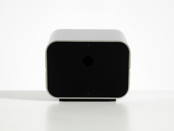 Image 1 of Horloge de table SABA originale, très rare et de grande taille, avec boîtier en aluminium, datant de 1975.
