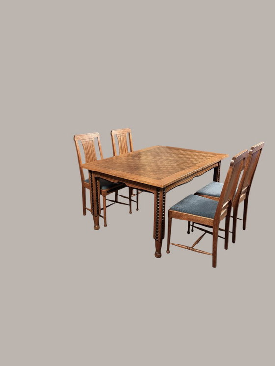 De Coene Frères – complete B.L.M. Zebrano dining room, Courtrai 1927 – De Coene Freres, Sideboard cabinet (photo 8 of 23)