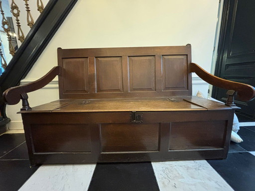 Original 18th century oak bench