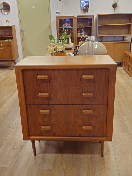 Vintage Silkeborg Danish Drawer Cabinet Wardrobe