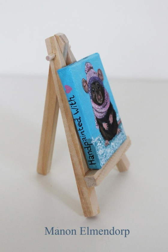 Image 1 of Einzigartiges, handgemaltes Fantasy-Gemälde: Schön und warm