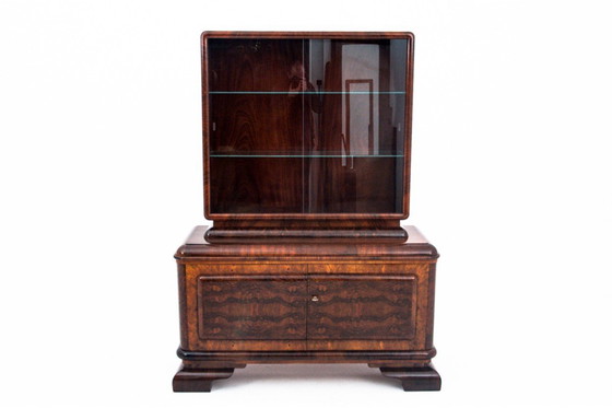 Image 1 of Vetrina in stile Art Déco, anni '40, Polonia.