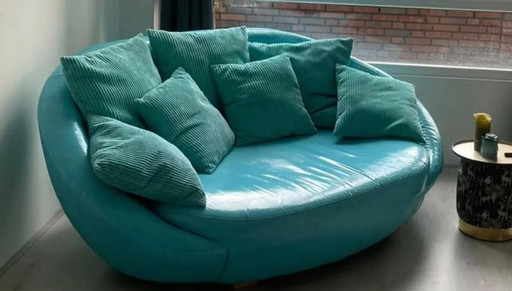 Retro Turquoise Bench - Unique & Stylish