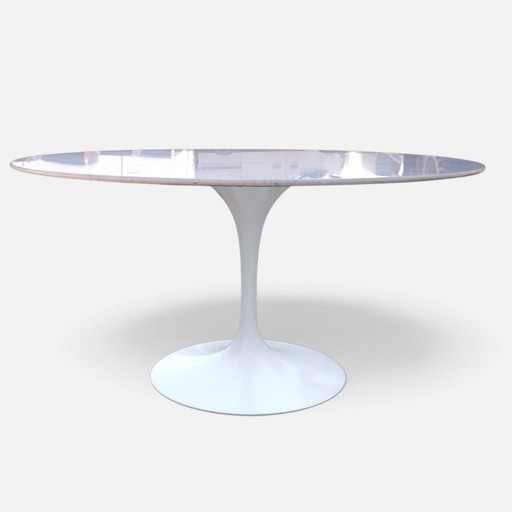 Knoll International Eero Saarinen Tulip Tisch Schreibtisch 137cm Marmor 1960er
