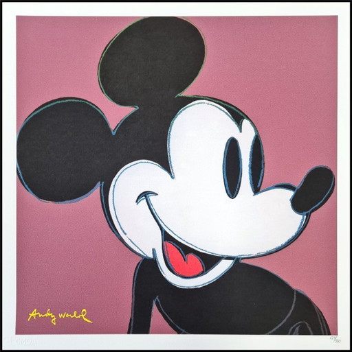D'après Andy Warhol, Mickey Mouse, années 1980, lithographie