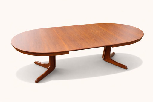 Extendable Danish style dining table