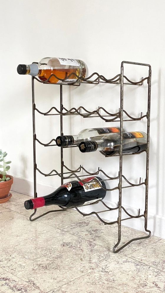 Image 1 of Portabottiglie in acciaio vintage