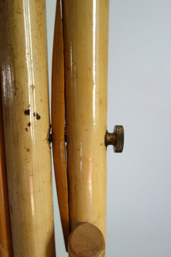 Staande spiegel van riet en bamboe, jaren 70/80 – Rattan, Wicker (photo 9 of 17)