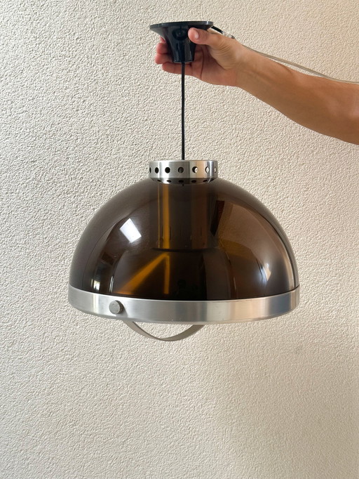 Retro Dijkstra Lampen Globe Pendant Lamp Brown - Space Age