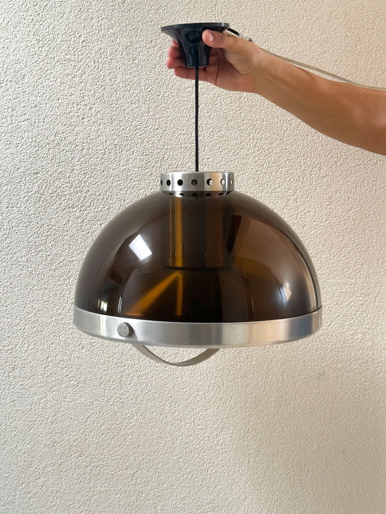 Image 1 of Retro Dijkstra Lampen Globe Pendant Lamp Brown - Space Age